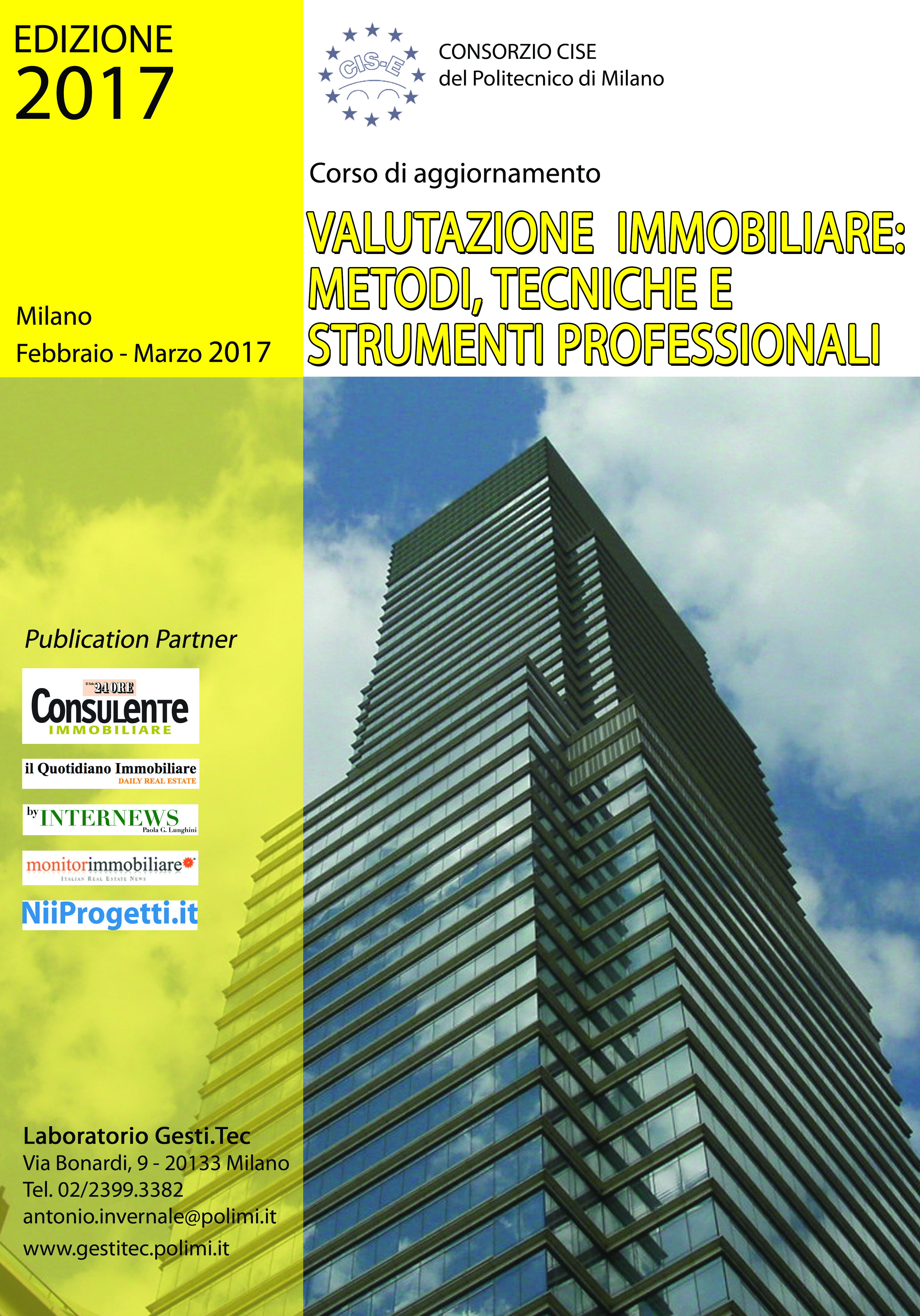 Corso valutazione immobiliare 2017