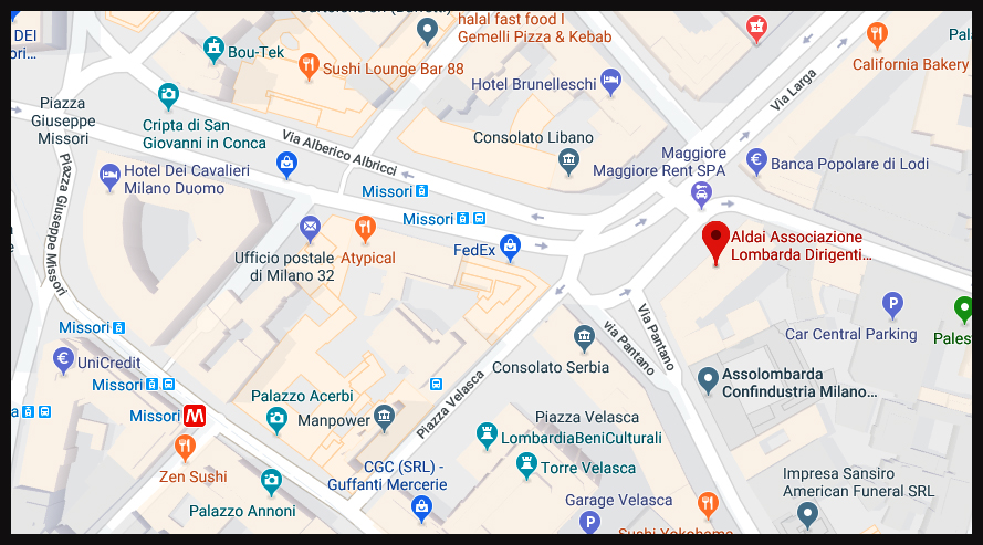 mappa ALDAI Milano